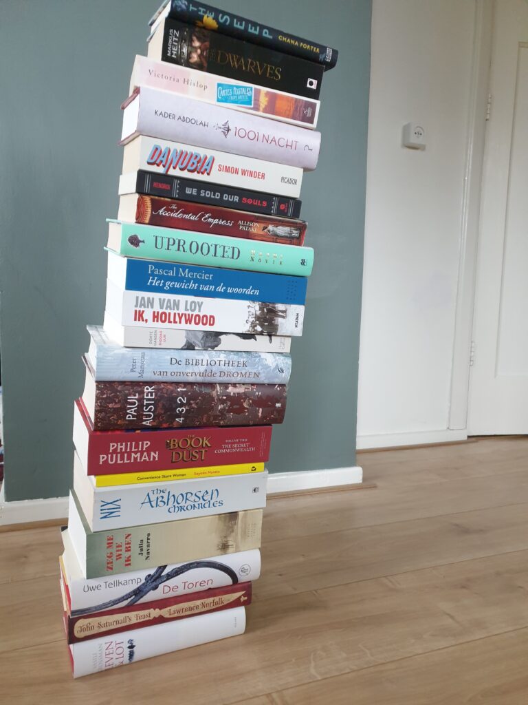 boeken uit de boekenkast van Astrid Habraken