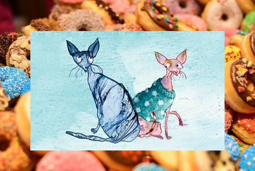 Illustratie uit Donnie Donut van Els van Egeraat